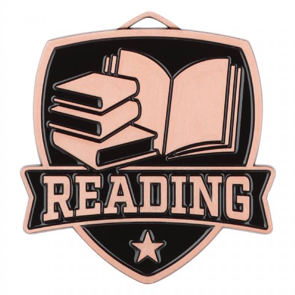 2 1/2" Reading Shield Series Award Medal #4