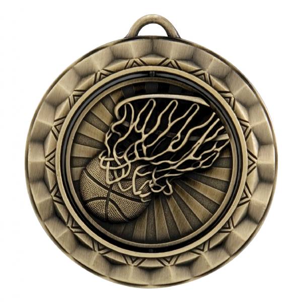 2 5/16" Spinner Series Basketball Award Medal #2