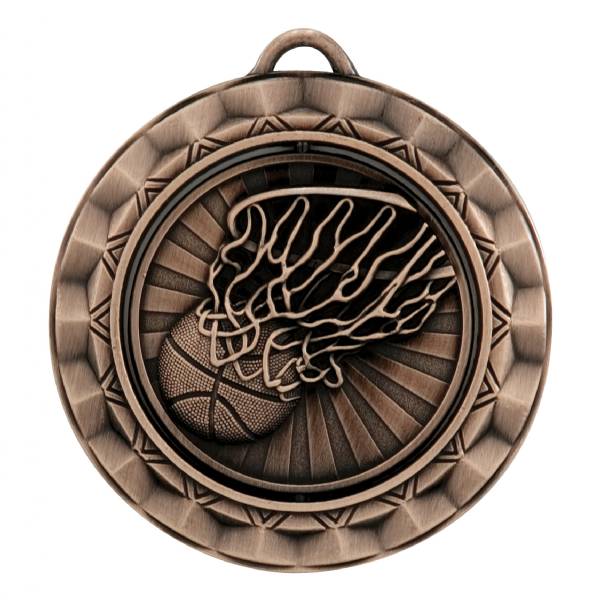 2 5/16" Spinner Series Basketball Award Medal #4