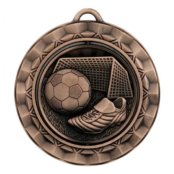2 5/16" Spinner Series Soccer Award Medal #4