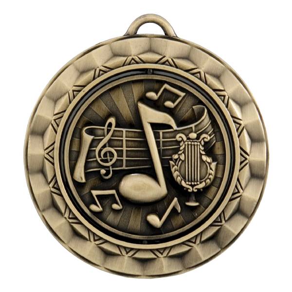 2 5/16" Spinner Series Music Award Medal #2