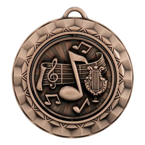 2 5/16" Spinner Series Music Award Medal #4