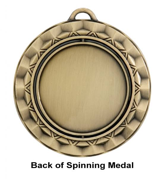 2 5/16" Spinner Series Lamp of Knowledge Award Medal #6