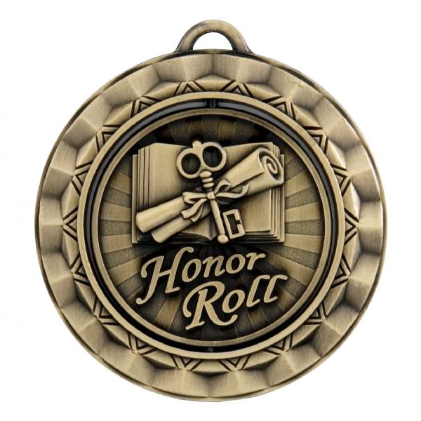 2 5/16" Spinner Series Honor Roll Award Medal