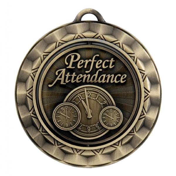 2 5/16" Spinner Series Perfect Attendance Award Medal
