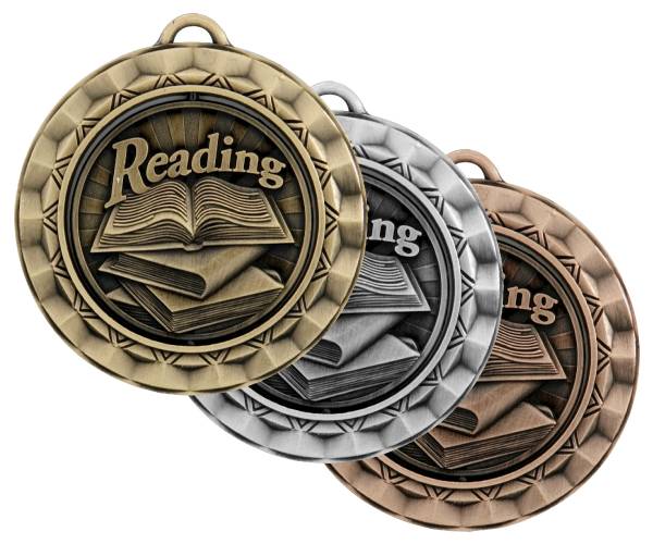 2 5/16" Spinner Series Reading Award Medal