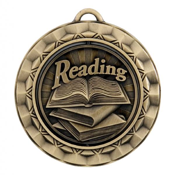 2 5/16" Spinner Series Reading Award Medal #2
