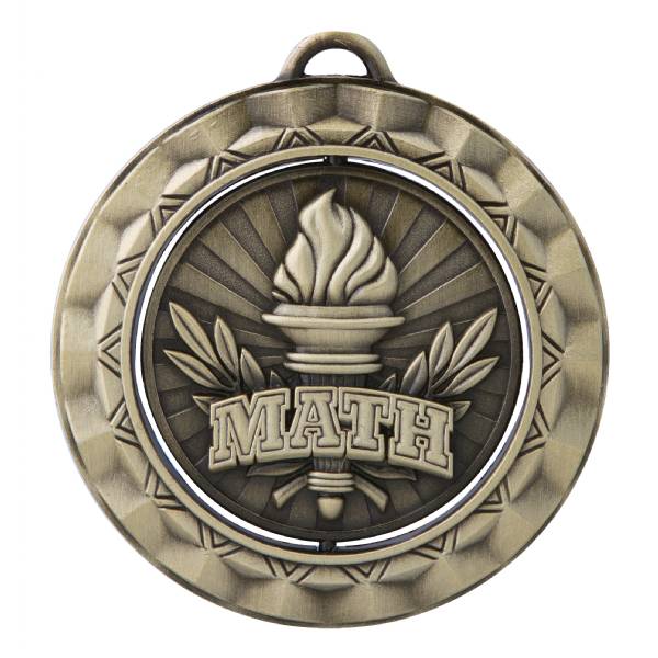 2 5/16" Spinner Series Math Award Medal