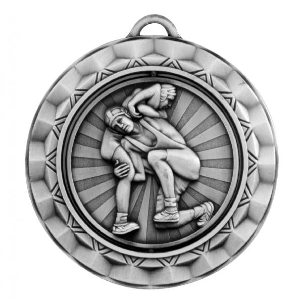 2 5/16" Spinner Series Wrestling Award Medal #3