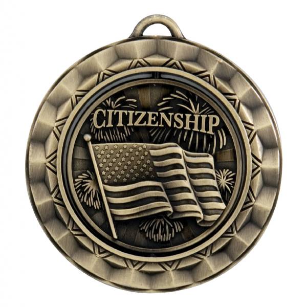 2 5/16" Spinner Series Citizenship Award Medal