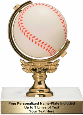 5 3/4" Spinning Soft - Baseball Trophy Kit