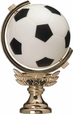 5" Soft Soccer Ball Spinner Trophy Figure