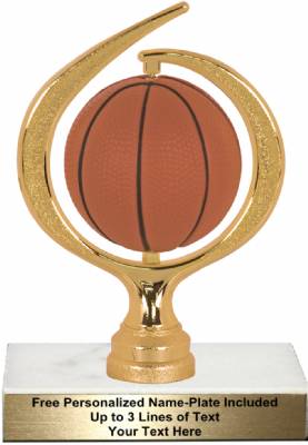 6 3/4" Spinning Soft - Basketball Trophy Kit
