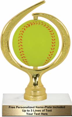 6 3/4" Spinning Soft - Softball Trophy Kit