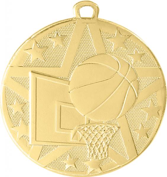 2" Basketball StarBurst Series Medal #2