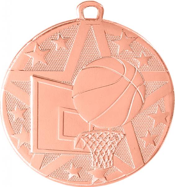 2" Basketball StarBurst Series Medal #4