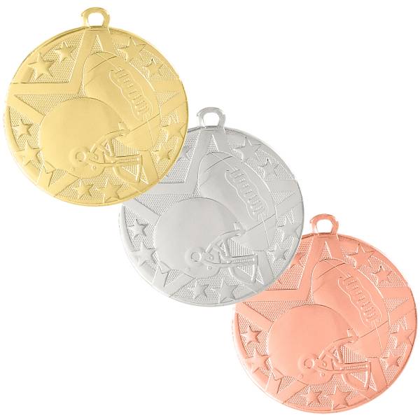 2" Football StarBurst Series Medal