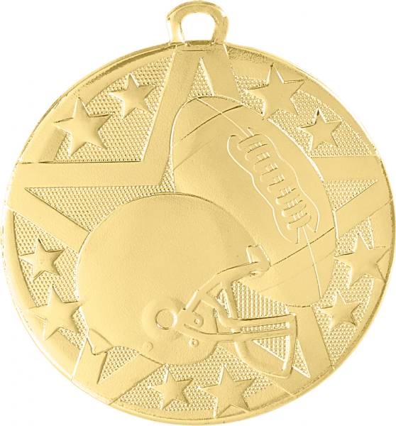 2" Football StarBurst Series Medal #2