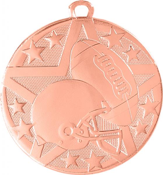 2" Football StarBurst Series Medal #4
