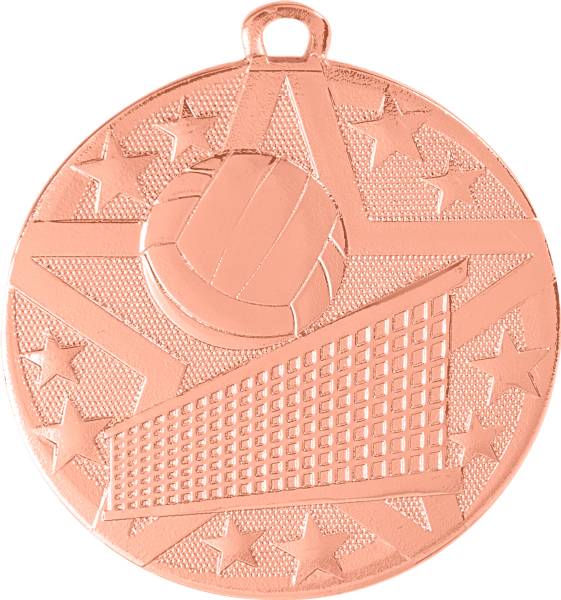 2" Volleyball StarBurst Series Medal #4
