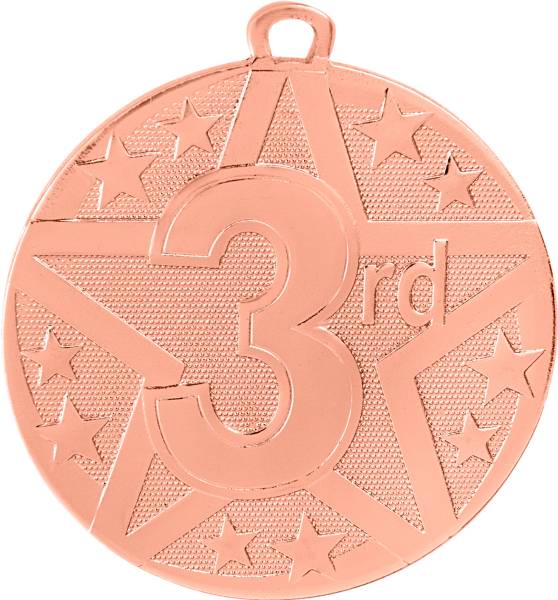 2" Bronze 3rd Place StarBurst Series Medal