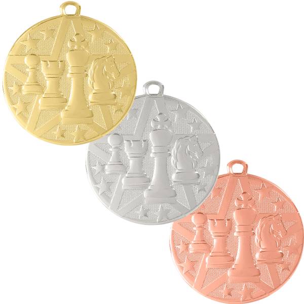 2" Chess StarBurst Series Medal