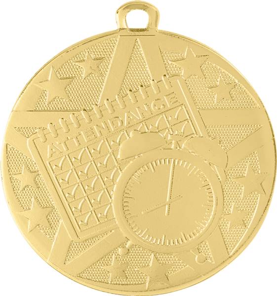 2" Perfect Attendance StarBurst Series Medal #2