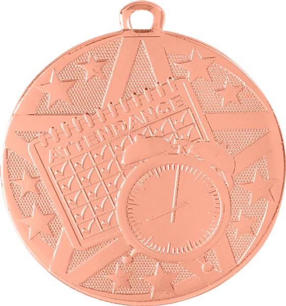 2" Perfect Attendance StarBurst Series Medal #4