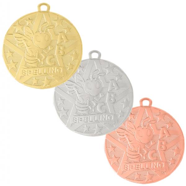 2" Spelling Bee StarBurst Series Medal