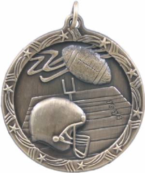 Shooting Star 1 3/4" Football Award Medal #2