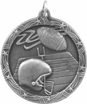 Shooting Star 1 3/4" Football Award Medal #3
