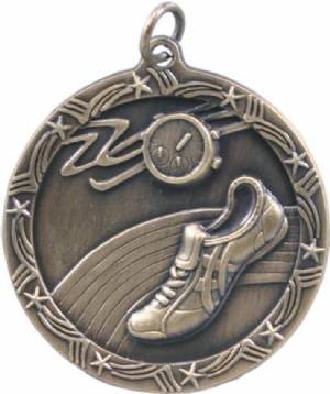 Shooting Star 1 3/4" Track Award Medal #2