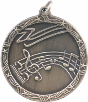 Shooting Star 1 3/4" Music Award Medal #2