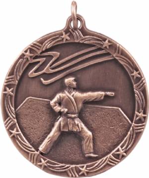 Shooting Star 1 3/4" Karate Award Medal #4