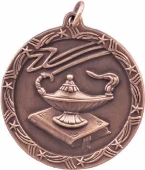 Shooting Star 1 3/4" Lamp of Knowledge Award Medal #4