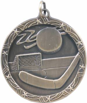 Shooting Star 1 3/4" Hockey Award Medal #2