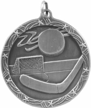 Shooting Star 1 3/4" Hockey Award Medal #3