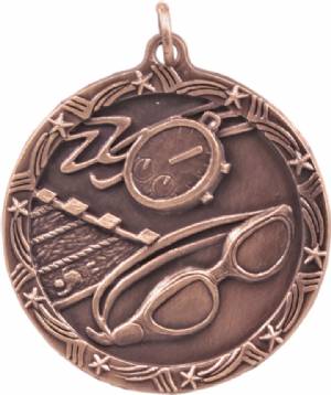 Shooting Star 1 3/4" Swimming Award Medal #4