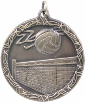 Shooting Star 1 3/4" Volleyball Award Medal #2