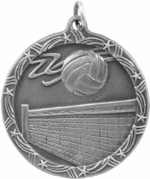 Shooting Star 1 3/4" Volleyball Award Medal #3