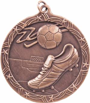 Shooting Star 2 1/2" Soccer Award Medal #4