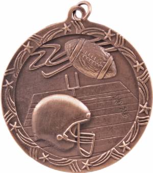 Shooting Star 2 1/2" Football Award Medal #4
