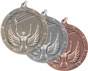 Shooting Star 2 1/2" Victory Award Medal