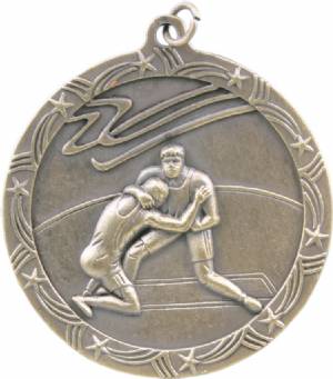 Shooting Star 2 1/2" Wrestling Award Medal #2