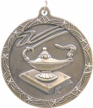 Shooting Star 2 1/2" Lamp of Knowledge Award Medal #2