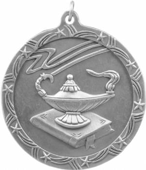 Shooting Star 2 1/2" Lamp of Knowledge Award Medal #3
