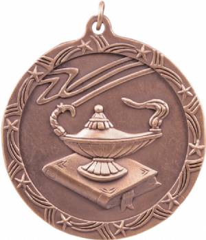 Shooting Star 2 1/2" Lamp of Knowledge Award Medal #4