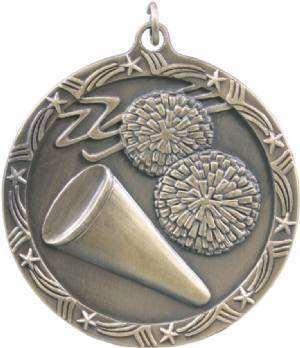 Shooting Star 2 1/2" Cheerleading Award Medal #2