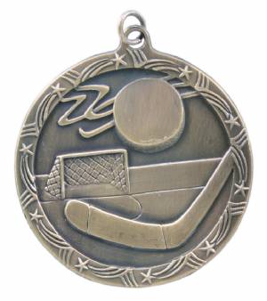 Shooting Star 2 1/2" Hockey Award Medal #2