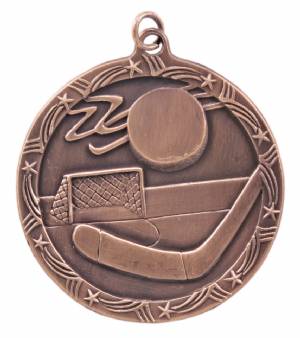 Shooting Star 2 1/2" Hockey Award Medal #4